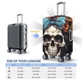 thumbnail image 4 of Pofeuu Bow Flower Skull Print Luggage Suitcase Cover Protector Luggage Washable Covers Aesthetic for 18/24/28/32 inch Luggage（No luggage included）-Medium, 4 of 7
