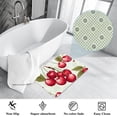 thumbnail image 3 of Cherry Non-Slip Polyester Floor Rug Mat, Machine Washable Floor Mats, 3 of 6