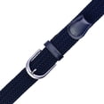 thumbnail image 4 of Falari Unisex Polyester Elastic Fabric Woven Stretch Braided Belt, Navy, Large, 4 of 5