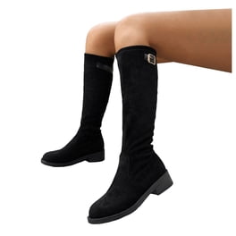 DREAM PAIRS Bottes De Cowboy Filles Bout Carré Talon Bas – Style Western Avec Cactus, Étoiles Et Lune, Confortables Et Antidérapantes