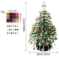 thumbnail image 3 of DIY Beaded Christmas Tree Kit, 3D Crystal Bead Holiday Craft Set for Adults Colorful Beads and Wire, 3D Tabletop Tree Design, DIY Steps, Creative Christmas Project, 3 of 6