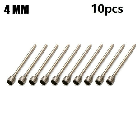 

10Pc 0.8-4mm Rotary Diamond Burr Core Drill Bit Engraving 2.35mm For Glass Tile