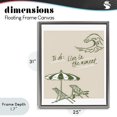 thumbnail image 4 of Stupell Industries Coastal To Do: Live In The Moment Gray Floating Frame Canvas Art, 25 x 31, by The Prints Vibe, 4 of 8
