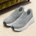thumbnail image 5 of Men Women Slip On Running Shoes Unisex Adult Lightweight Breathable Flying Woven Mesh Walking Sneakers Non Slip Cushioned Casual Trainers for Daily Wear Outdoor Workout, 5 of 7