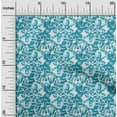 thumbnail image 2 of oneOone Tissu Polyester Spandex Bleu Sarcelle Abstrait Matériel de Robe Tissu Imprimé Tissu au Mètre 56 Pouces de Large, 2 of 5