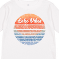 thumbnail image 4 of Inktastic Lake Vibes Distressed Retro Sunset Boys or Girls Long Sleeve Toddler T-Shirt, 4 of 5