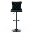 thumbnail image 2 of Dining Chairs A&A Furniture,Swivel Velvet Barstools Adjusatble Seat Height from 25-33 Inch,17.7 inch base, Modern Upholstered Bar Stools with Backs Comfortable Tufted for Home Pub and Kitchen Island,, 2 of 16