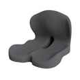 thumbnail image 3 of Cojín de asiento, almohada ergonómica transpirable para silla de juegos de viaje para mamá y papá Gris claro, 3 of 8