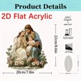thumbnail image 3 of Outdoor Christmas Decorations Desktop Ornament Colorful Acrylic Christmas Scene With Base Flat 2D Ornament Decor Festive Tabletop Display For Home & Holiday Decorations Desktop dress up, 3 of 9