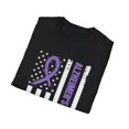 thumbnail image 4 of Alzheimer's Awareness Month USA Flag Purple Ribbon TShirt, 4 of 4