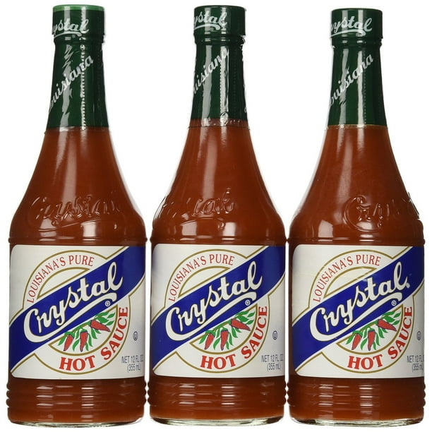 12 PACKS Crystal Hot Sauce Louisiana's Pure Hot Sauce 12 oz