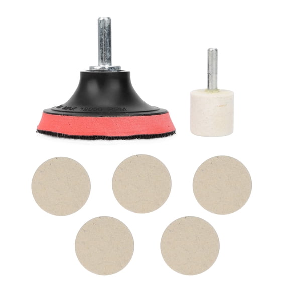 Kit de pulido de óxido de cerio en polvo para quitar rayones de parabrisas de automóviles, 100 g, juego de ruedas, almohadillas para pulir