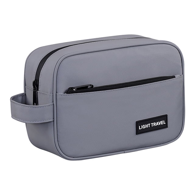 Sac de Toilette Portable pour Hommes avec Crochet de Suspension pour Voyage, Grande Capacité, Rangement Résistant à l'Eau pour Articles de Toilette et Cosmétiques