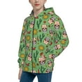 thumbnail image 2 of Rocae Vintage Sugar Skull for Zip Up Hoodies for Teen Sweatshirt with Hood-Medium, 2 of 6