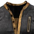 thumbnail image 3 of Mens Shirts, Mens Retro Henley Shirts Muscle Long Sleeve Button Cotton T-Shirt Slim Fit Casual Washed Top, 3 of 4