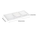 thumbnail image 3 of 3-Tier Clear Acrylic Spice Rack Organizer Food-Grade PET Kitchen Countertop Storage 26.2x12x1.5cm Holds 3 Seasoning Jars Easy-Clean, 3 of 8