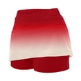 thumbnail image 5 of FUZHIQ Flowy Shorts for Women, High Waisted 5 Inch Animal Print Tennis Skirts Comfy Work Ruffle Hem Activewear Skorts Pockets,XXXXXL, 5 of 7