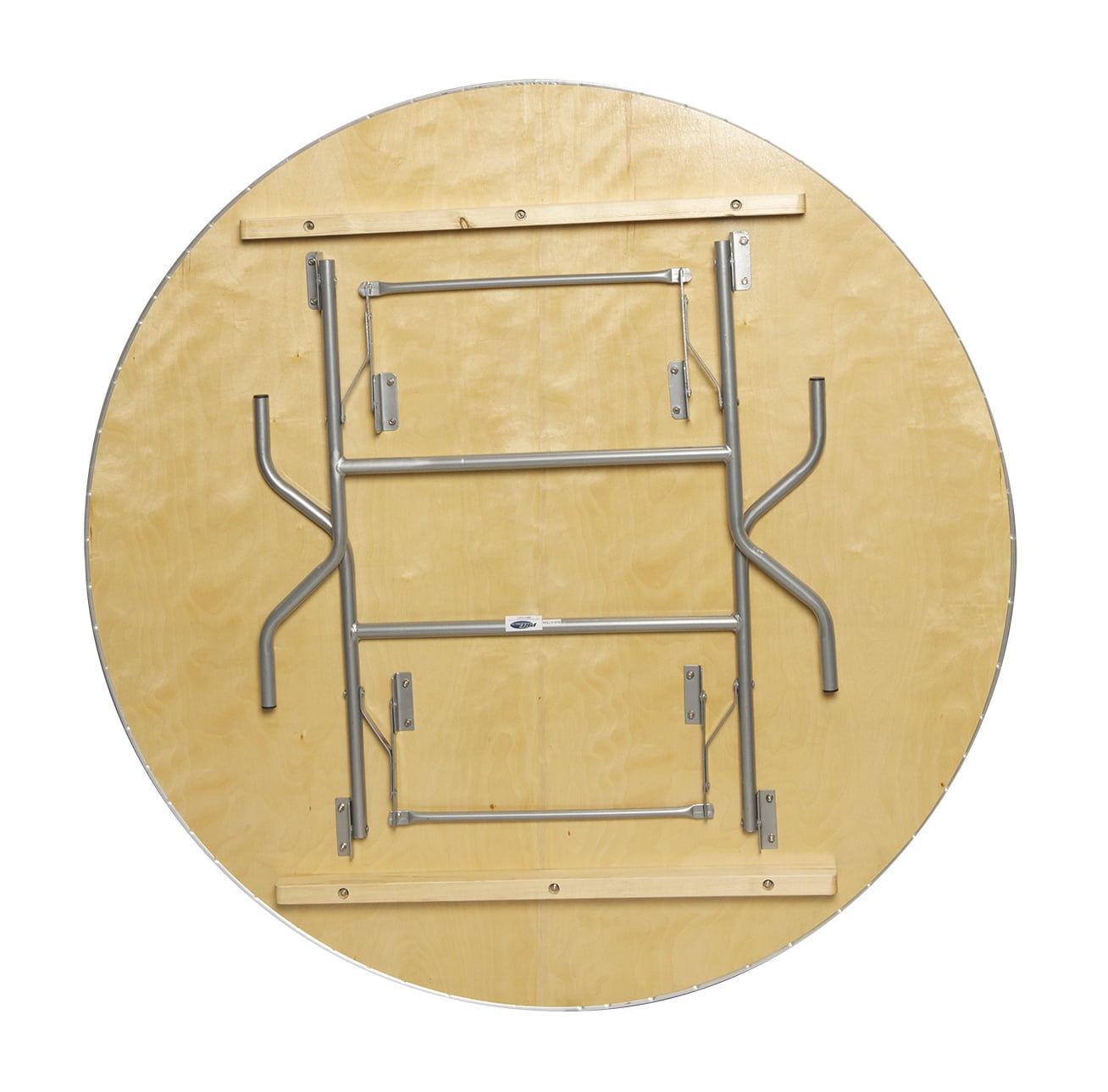 Table - 48" WFT Series Russian Birch Wood Round - Rubber Edge
