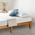 thumbnail image 3 of Crown Comfort 12" Classic Solid Wood Platform Bed Frame Espresso Twin Wood Finish, 3 of 5