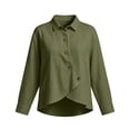 thumbnail image 7 of Kezqiaxn Women's Tops Fall Long Sleeve Collared Work Button Down Shirts Blouses for Women Trendy Fashion Clothing, 7 of 7