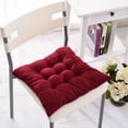 thumbnail image 2 of Cojines de asiento para comedor, exterior, color burdeos, 2 of 8