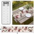 thumbnail image 3 of Cherry Blossom Table Runner Asian Japanese Red Plum Flower Retro Beige Tablerunners 14 x 72 Inch, Table Decorations Tabletop Scarf for Summer Gathering Holiday Farmhouse Kitchen Dining Decor, 3 of 8