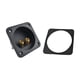 thumbnail image 1 of Hahiyo Caja De Altavoz Cuadrada Copa Terminal Soporta Mayor Presión De Sonido Menos Resonancia Conecte De Forma Segura Conector De Poste Negro Para Caja De Subwoofer Altavoces De Torre Cuadrado De 2 V, 1 of 1