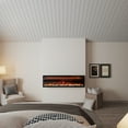 thumbnail image 3 of Mondawe 60" Electric Fireplace  Insert/Wall Mount, Remote/Alexa/App Control, Low Noise, Timer, Touch Screen, Adjustable Lights & Flames, 3 of 12
