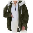 thumbnail image 2 of Women Winter Autumn Coat Mid Length Jacket Button Down Outwear Leisure Overcoat, 2 of 7