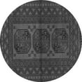 thumbnail image 1 of Ahgly Company Indoor Round Southwestern Gray Country Area Rugs, 8' Round, 1 of 1