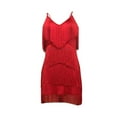 thumbnail image 3 of Vestido informal de mujer con espalda abierta y cuello en V profundo: vestido sexy con fruncidos hasta la rodilla para fiestas, citas o salidas nocturnas., 3 of 3