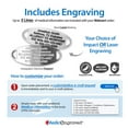 thumbnail image 2 of MedicEngraved® 5mm Heart Link Bracelet in 316L Stainless Steel with Interchangeable Medical ID Tag - Engraving Included, 2 of 6