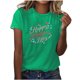 thumbnail image 1 of Blusas de Manga Corta para las Mujeres Imprimir Cuello Redondo, Camiseta Casual para Primavera Verano Diario, 1 of 4
