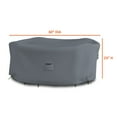thumbnail image 2 of COVERS&ALL Round Dining Table Set Cover, Made of 12 Oz Waterproof & UV-Resistant Cover Max Fabric, Suitable for Indoors/Outdoors (60”, Gray), 2 of 6