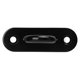 thumbnail image 2 of 5 Pack Stainless Steel Ceiling Hooks Reinforced Eye Plate 8mm Black Oval Door Mounting Loop, 2 of 4
