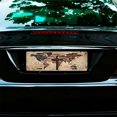 thumbnail image 7 of World map and cross emblem Front License Plate, Funny Standard Plates Personalized Novelty Decorative For Men/Women/Boys/Girls Car 6×12 Inch, 7 of 7