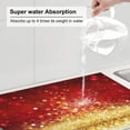 thumbnail image 6 of Bingfone Red Gold Glitter ,18" X 24"Dish Drying Mat For Kitchen Counter,Ultra Absorbent Microfiber, 6 of 9