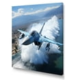 thumbnail image 2 of Designart "Aerial Dominance Of A Military Jet" Military Canvas Prints, 2 of 7