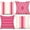 Hot Pink, variant on Outdoor Pillow Covers 18x18 Inch Set of 4 Navy Blue Waterproof Modern Geometry Throw Pillows Outdoor Summer Waterproof Decor for Patio Funiture Garden Polyester Cushion Covers 013N18