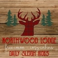 thumbnail image 2 of Allen, Kimberly 12x12 Gold Ornate Wood Framed with Double Matting Museum Art Print Titled - Northwood Lodge, 2 of 4