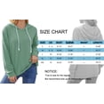 thumbnail image 6 of MOSHU Casual Hoodies for Women Loose Fit Drawstring Hooded Womens Sweatshirts Side Split Long SLeeve Shirts, 6 of 8