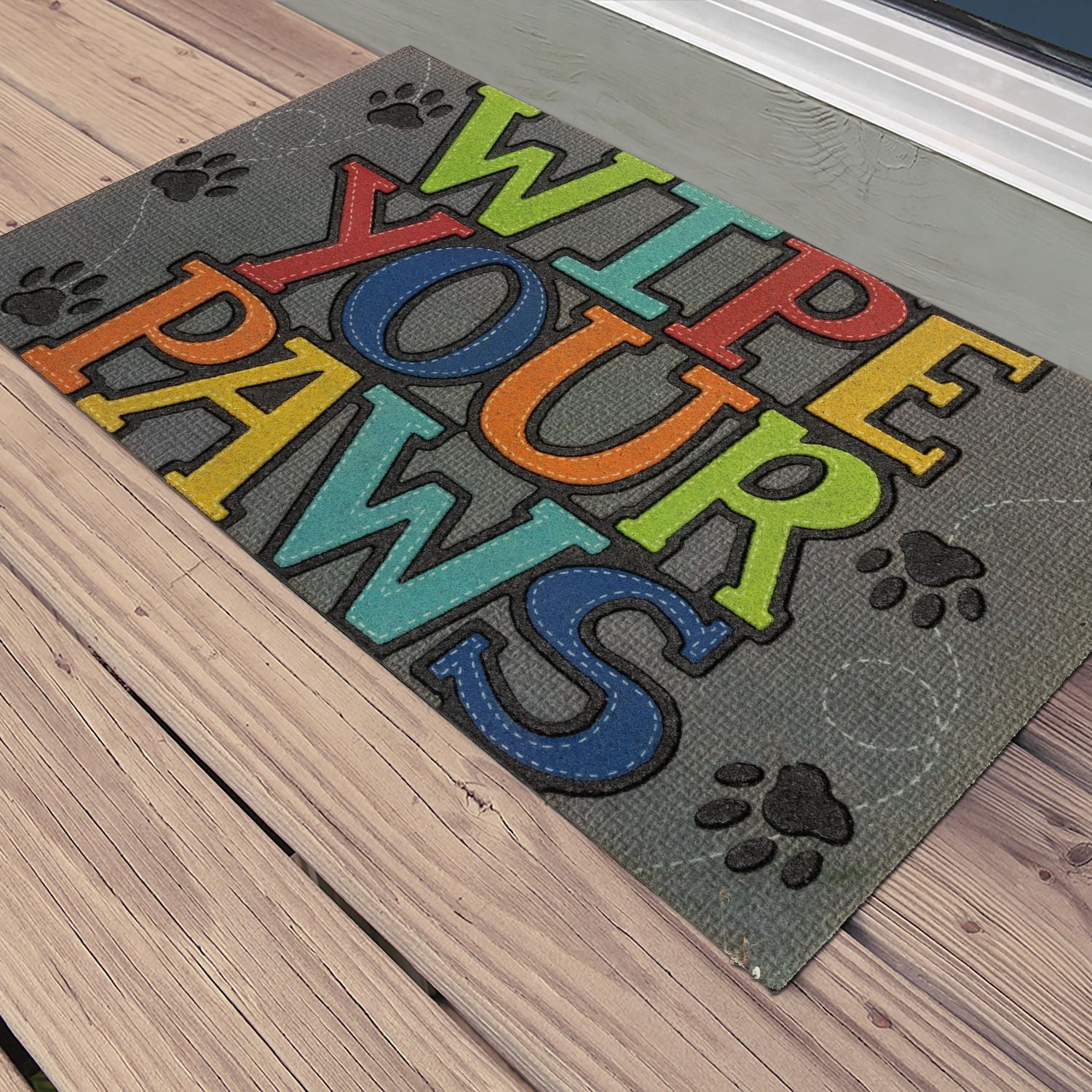 Mohawk Home Wipe Your Paws Polyester Door Mat 1' 6" X 2' 6"