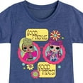 thumbnail image 3 of LOL OMG! Good Friends, Good Vibes Besties - Toddler & Youth Girls Short Sleeve Graphic T-Shirt, 3 of 5
