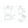 thumbnail image 3 of 18 in. x 12 in. Stainless Steel Drop-In Ice Bin with Sliding Cover NSF | Drop In Ice Bin Chest, 3 of 3
