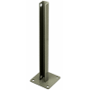 CRL PSB1BBGY Beige Gray AWS Steel Stanchion for 180 Degree Round or Rectangular Center or End Posts