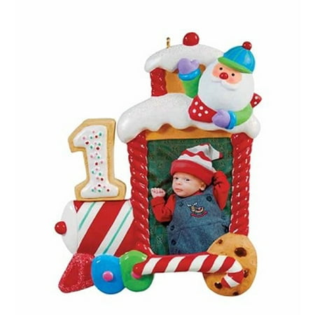 Babyprints Ornament - Hallmark Ornament 2011 Babys First Christmas Photo Holder