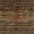 thumbnail image 1 of Ahgly Company Machine Washable Indoor Square Contemporary Sienna Brown Area Rugs, 7' Square, 1 of 7
