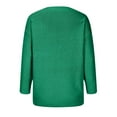 thumbnail image 5 of Women's Fashion Casual Solid Color Sweater Set Head V Neck Warm Long-sleeved Sweater for Fall Winter Layering and Comfort,Green,4XL, 5 of 7