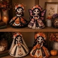 thumbnail image 6 of Day of the Dead Sugar Skull Doll DIY Craft Kit, "Stitch Your Soul" Dia de los Muertos Patchwork Sewing Set for Adults, Premium Handmade Fall Decor & Collectible Halloween Gift, 6 of 9