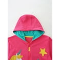 thumbnail image 3 of Emy Dola Girls Zip Up Hoodie Jacket Toddler Unicorn Rainbow Floral Sweatshirt Kids Hooded Coat Casual Outerwear 2-7 Years, 3 of 5